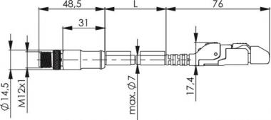 TEGA STXM12x1-RJ45Verb.Leit. L80311A0000 