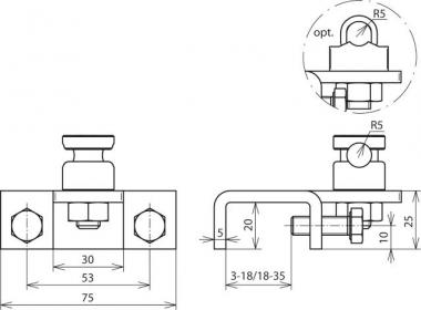 DEHN Anschlussklemme waagrecht    372220 