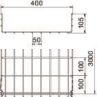 OBO GRM 105 400 G Gitterrinne GRM 