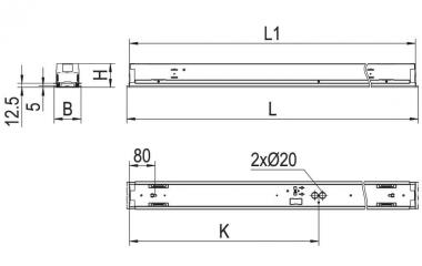 RIDI EBRPL-R1X145/45DA-SM DALI   0860397 