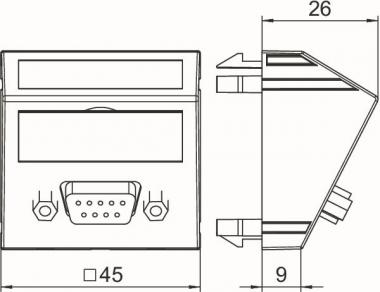 OBO MTS-DB9 F RW1 Multimediaträger 