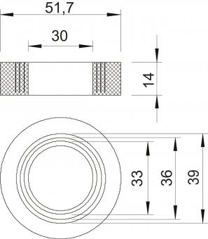 OBO 107 B PG42 Einschnittring PG42 