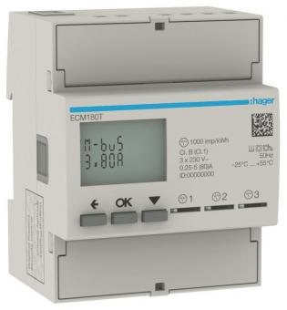 Hager Energiezähler 1phasig      ECM180T 