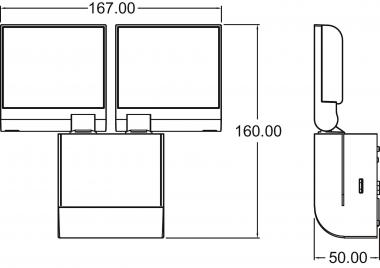 Theben LED-Strahler  theLeda S17-100L WH 