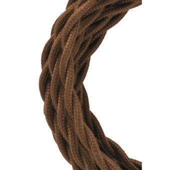 BAIL Textilkabel 2x0,75mm braun 