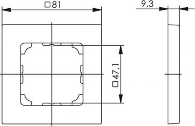 TG Abdeckrahmen 1-fach,      B00004A0024 
