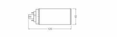 LEDV DULUX LED T/E 7W/840 120° (18W) 