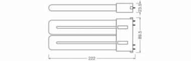 LEDV DULUX LED F 20W/830 130° (36W) 