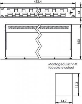 TEGA 19z Modulträger 1HE       100021505 
