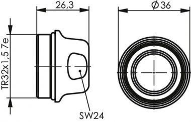 TG TOC Steckerschutzkappe      100022748 