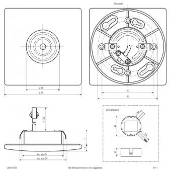 EVN LED Deckeneinbauleucht     L44440102 