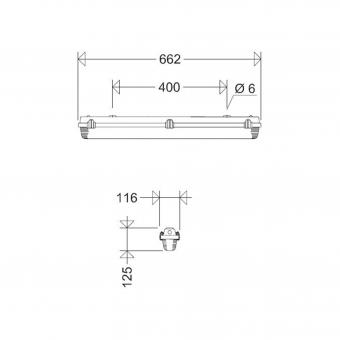 SCHUC LED-FR-Wannenleuchte     161 06L20 