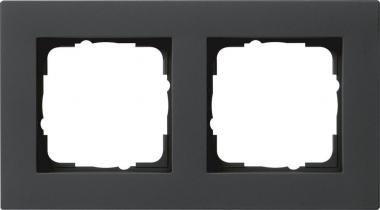 GIRA 0212095 Abdeckrahmen 2fach flach E2 