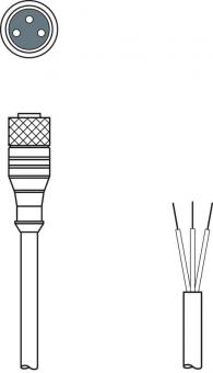 Leuze Anschlussleitung KD U-M8-3A-V1-050 