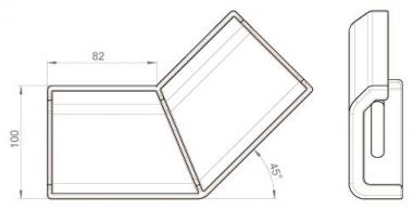 Unex Winkelverbinder steigend      66853 