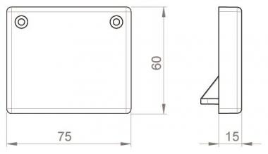 Unex Endstück lichtgrau            66093 