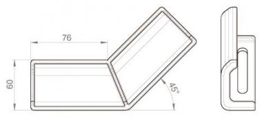 Unex Winkelverbinder steigend      66843 