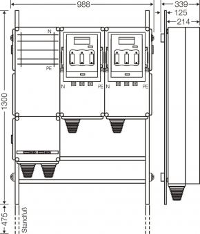 Hensel Ladeverteiler f. Mi EV 140kW 2000 