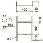 OBO LG 114 VS 3 FS Kabelleiter gelocht m 