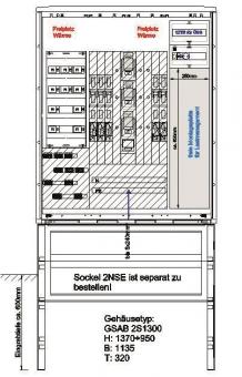 GSAB Verteilerschrank  2S1300Emob10x22KW 
