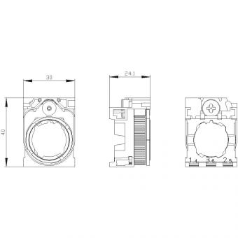 Siemens 3SU15000AA100AA0 Halter 