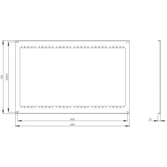 SIEM 19-Zoll Rahmen für    8MF1000-2AB30 