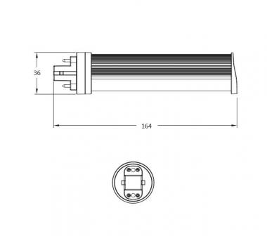BAIL LED PL G24q TC-DEL 10W 840   143162 