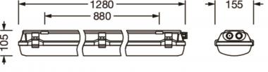 Siteco Feuchtraumleuchte    51FXB27L480A 