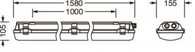Siteco Feuchtraumleuchte    51FXB27P460A 