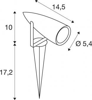 SLV TRUST SPIKE LED KOMPAKT       227505 