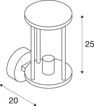 SLV OUTDOOR LANTERN Wandleuchte   232045 