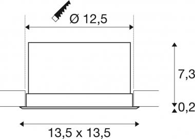 SLV VERLUX Einbauleuchte 20W LED  112692 