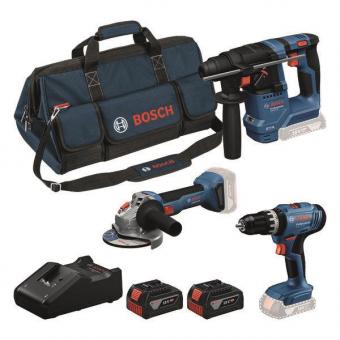 Set mit 3 18V-Werkzeugen: GSB + GBH + GW 