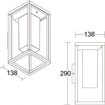 BRUM Solarleuch. Rubi Wand IP54 65322103 