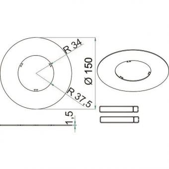 BRUM 81005150 Reduzierring rd Ø150 ni 