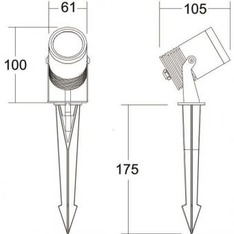Brumberg LED-Erdspießstrahler   60105643 