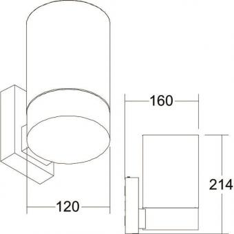 BRUM Wandanbauleuchte Cooquee   60140180 