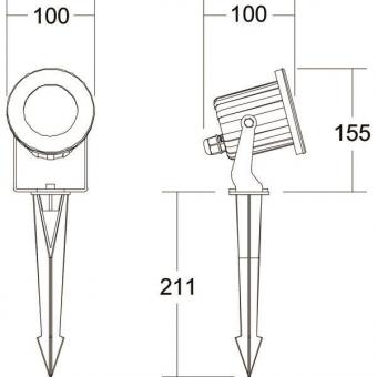 BRUM LED-Erdspießleuchte 6W     60103223 