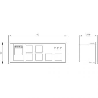 Siemens HMI-Modul Standard 3RW5980-0HS00 