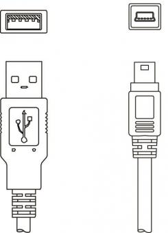 Leuze KB USB A-USB  KB USB A - USB miniB 