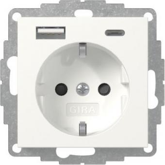 GIRA 245927 SCHUKO-Steckdose Shutter 