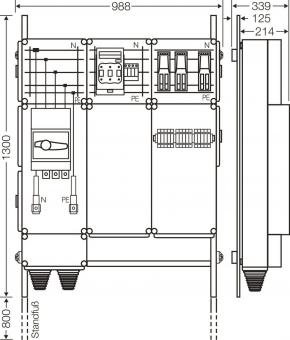 Hensel Ladeverteiler     Mi EV 44kW 3001 