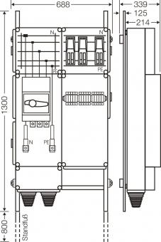 Hensel Ladeverteiler     Mi EV 44kW 3000 