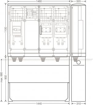 Hensel Ladeverteiler f. Mi EV 200kW 2011 