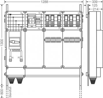 Hensel Ladeverteiler     Mi EV 43kW 6001 