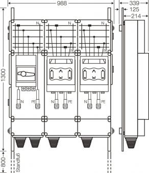 Hensel Ladeverteiler f. Mi EV 200kW 2000 