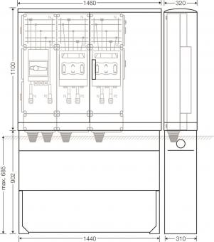 Hensel Ladeverteiler f. Mi EV 200kW 2010 