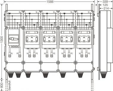 Hensel Ladeverteiler f. Mi EV 200kW 4000 