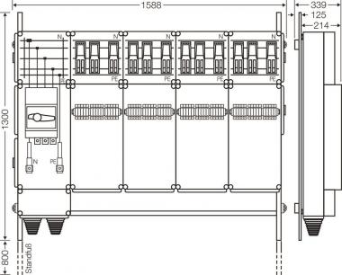 Hensel Ladeverteiler f. Mi EV 44kW 12000 