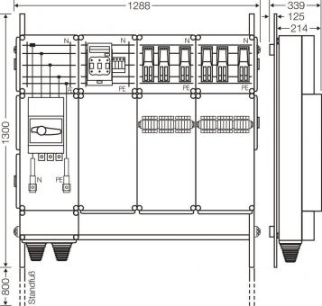 Hensel Ladeverteiler     Mi EV 44kW 6001 